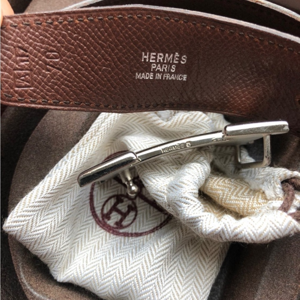🎉HP🎉Authentic Hermes Constance Belt & Buckle
Reversible black and brown - Picture 4 of 13